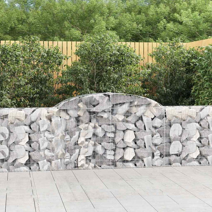 Coșuri gabion arcuite 5 buc., 300x30x80/100 cm, fier galvanizat - WALTI WALTI