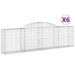 Coșuri gabion arcuite 6 buc., 300x30x80/100 cm, fier galvanizat - WALTI WALTI