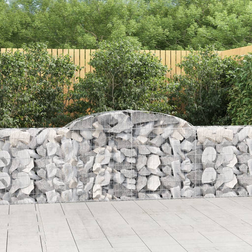 Coșuri gabion arcuite 6 buc., 300x30x80/100 cm, fier galvanizat - WALTI WALTI