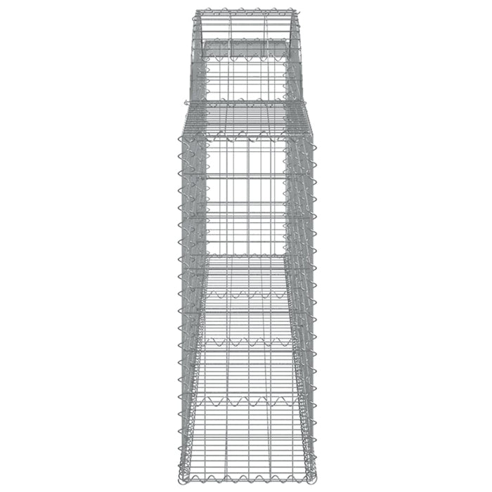 Coșuri gabion arcuite 9 buc., 300x30x80/100 cm, fier galvanizat - WALTI WALTI