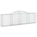 Coșuri gabion arcuite 11 buc, 300x30x80/100 cm, fier galvanizat - WALTI WALTI