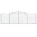 Coșuri gabion arcuite 11 buc, 300x30x80/100 cm, fier galvanizat - WALTI WALTI