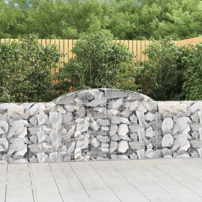 Coșuri gabion arcuite 11 buc, 300x30x80/100 cm, fier galvanizat - WALTI WALTI