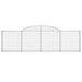 Coșuri gabion arcuite 12 buc, 300x30x80/100 cm, fier galvanizat - WALTI WALTI