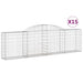 Coșuri gabion arcuite 15 buc, 300x30x80/100 cm, fier galvanizat - WALTI WALTI
