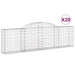 Coșuri gabion arcuite 20 buc, 300x30x80/100 cm, fier galvanizat - WALTI WALTI