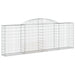 Coșuri gabion arcuite 4 buc, 300x30x100/120 cm fier galvanizat - WALTI WALTI