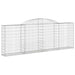 Coșuri gabion arcuite 5 buc, 300x30x100/120 cm fier galvanizat - WALTI WALTI