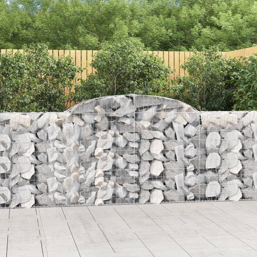 Coșuri gabion arcuite 6 buc, 300x30x100/120 cm fier galvanizat - WALTI WALTI
