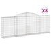 Coșuri gabion arcuite 8 buc, 300x30x100/120 cm fier galvanizat - WALTI WALTI