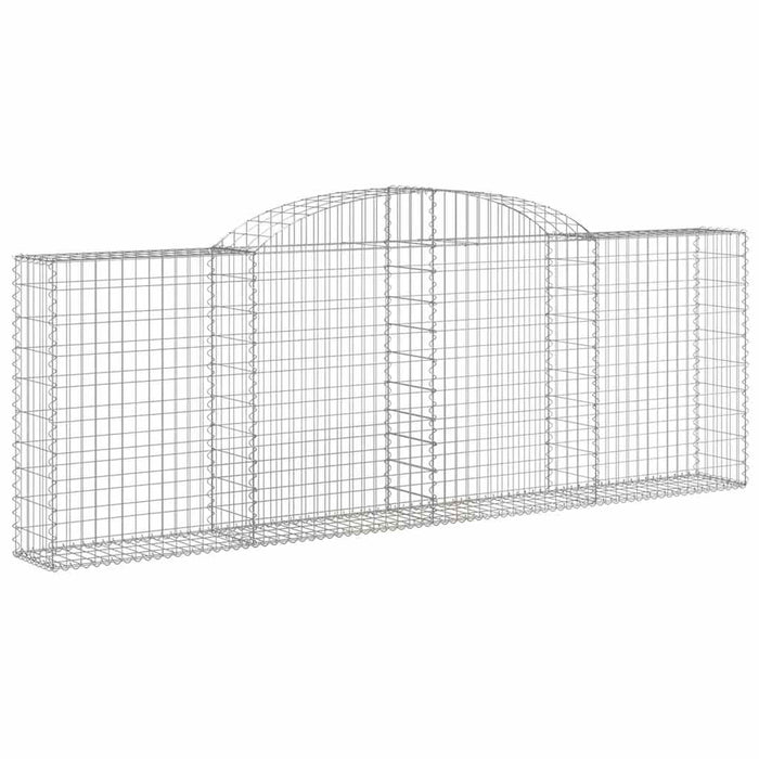 Coșuri gabion arcuite 8 buc, 300x30x100/120 cm fier galvanizat - WALTI WALTI