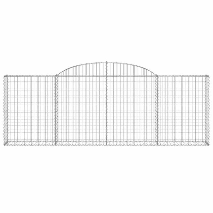 Coșuri gabion arcuite 8 buc, 300x30x100/120 cm fier galvanizat - WALTI WALTI