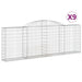 Coșuri gabion arcuite 9 buc, 300x30x100/120 cm fier galvanizat - WALTI WALTI
