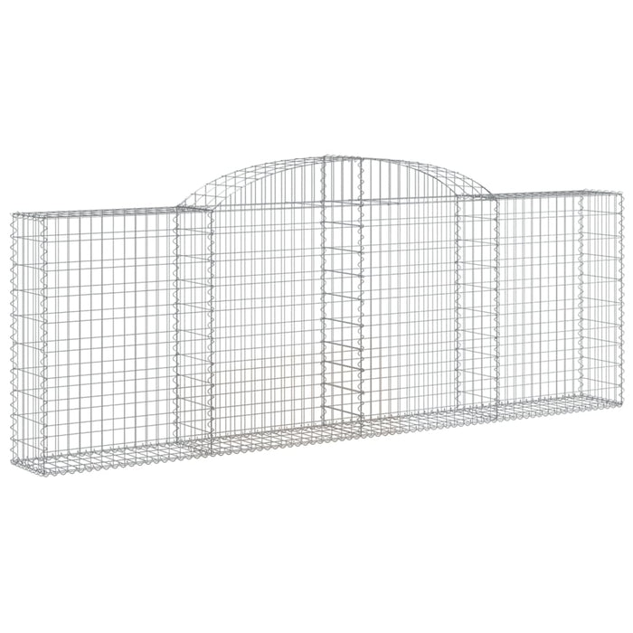 Coșuri gabion arcuite 9 buc, 300x30x100/120 cm fier galvanizat - WALTI WALTI