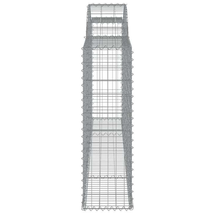 Coșuri gabion arcuite 9 buc, 300x30x100/120 cm fier galvanizat - WALTI WALTI