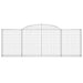 Coșuri gabion arcuite 12 buc, 300x30x100/120 cm fier galvanizat - WALTI WALTI
