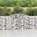 Coșuri gabion arcuite 12 buc, 300x30x100/120 cm fier galvanizat - WALTI WALTI