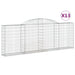 Coșuri gabion arcuite 13 buc, 300x30x100/120 cm fier galvanizat - WALTI WALTI