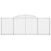 Coșuri gabion arcuite 13 buc, 300x30x100/120 cm fier galvanizat - WALTI WALTI