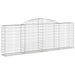 Coșuri gabion arcuite 17 buc, 300x30x100/120 cm fier galvanizat - WALTI WALTI