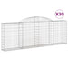 Coșuri gabion arcuite 30 buc, 300x30x100/120 cm fier galvanizat - WALTI WALTI