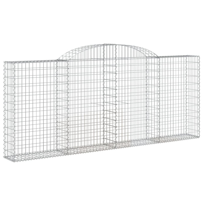 Coșuri gabion arcuite 2 buc, 300x30x120/140 cm, fier galvanizat - WALTI WALTI