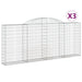 Coșuri gabion arcuite 3 buc, 300x30x120/140 cm, fier galvanizat - WALTI WALTI