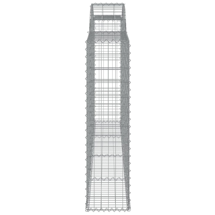 Coșuri gabion arcuite 5 buc, 300x30x120/140 cm, fier galvanizat - WALTI WALTI