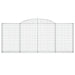 Coșuri gabion arcuite 6 buc, 300x30x120/140 cm, fier galvanizat - WALTI WALTI