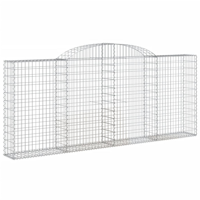 Coșuri gabion arcuite 7 buc, 300x30x120/140 cm, fier galvanizat - WALTI WALTI