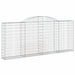 Coșuri gabion arcuite 8 buc, 300x30x120/140 cm, fier galvanizat - WALTI WALTI