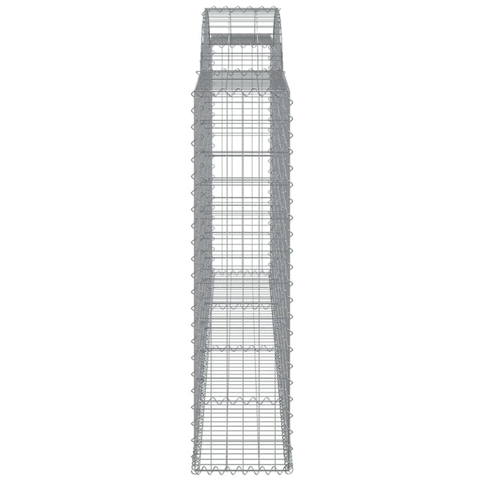 Coșuri gabion arcuite 8 buc, 300x30x120/140 cm, fier galvanizat - WALTI WALTI