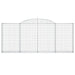 Coșuri gabion arcuite 9 buc, 300x30x120/140 cm, fier galvanizat - WALTI WALTI