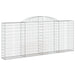Coșuri gabion arcuite 10 buc, 300x30x120/140 cm fier galvanizat - WALTI WALTI