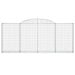 Coșuri gabion arcuite 10 buc, 300x30x120/140 cm fier galvanizat - WALTI WALTI