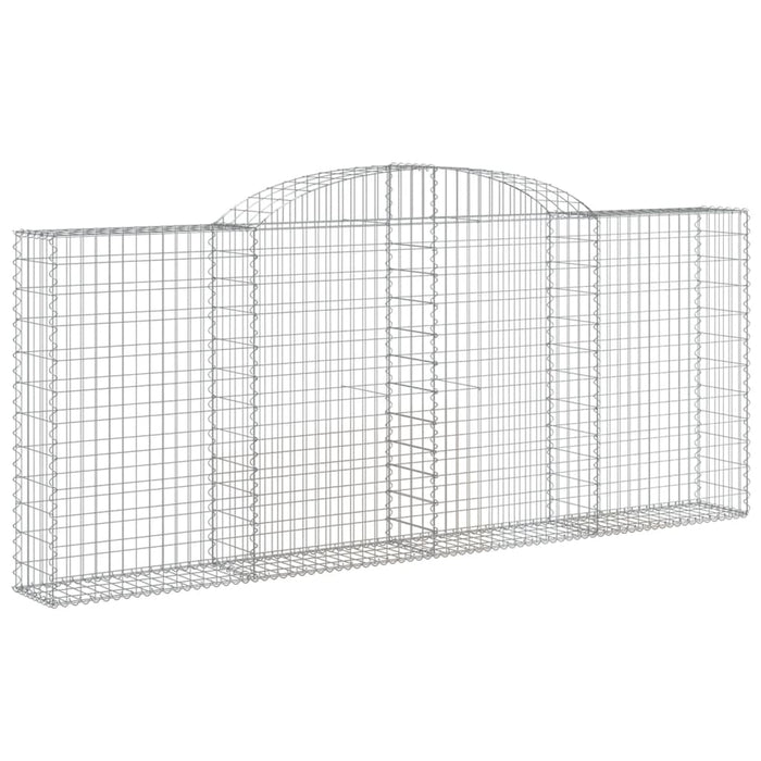 Coșuri gabion arcuite 12 buc, 300x30x120/140 cm fier galvanizat - WALTI WALTI