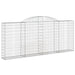 Coșuri gabion arcuite 12 buc, 300x30x120/140 cm fier galvanizat - WALTI WALTI