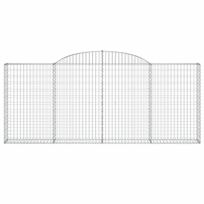 Coșuri gabion arcuite 12 buc, 300x30x120/140 cm fier galvanizat - WALTI WALTI