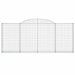 Coșuri gabion arcuite 12 buc, 300x30x120/140 cm fier galvanizat - WALTI WALTI