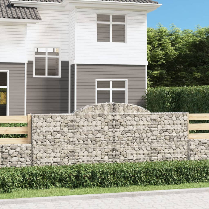 Coșuri gabion arcuite 13 buc. 300x30x120/140 cm fier galvanizat - WALTI WALTI