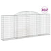 Coșuri gabion arcuite 17 buc, 300x30x120/140 cm fier galvanizat - WALTI WALTI