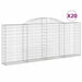 Coșuri gabion arcuite 20 buc, 300x30x120/140 cm fier galvanizat - WALTI WALTI