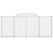 Coșuri gabion arcuite 20 buc, 300x30x120/140 cm fier galvanizat - WALTI WALTI
