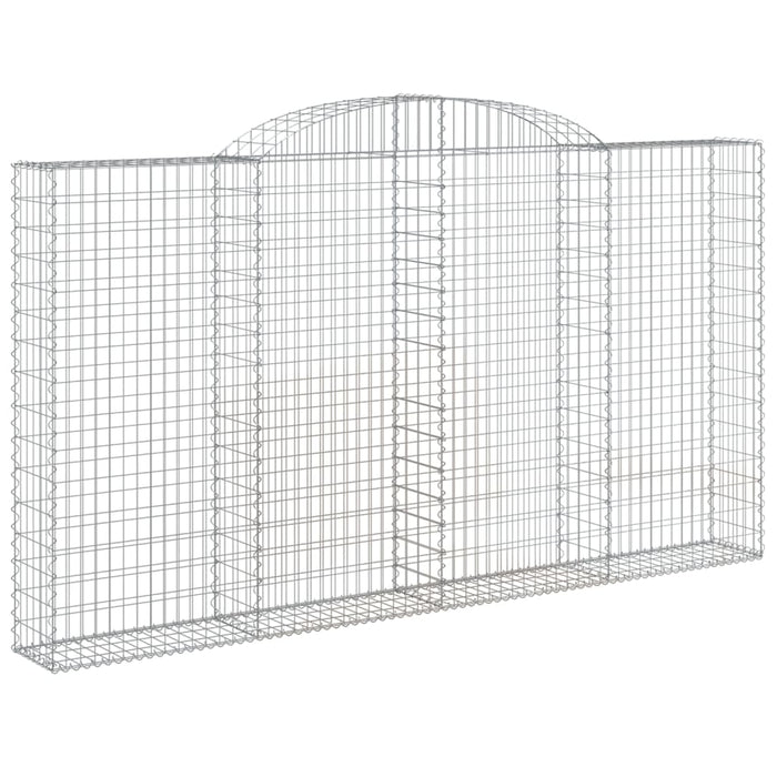 Coșuri gabion arcuite 2 buc. 300x30x160/180 cm fier galvanizat - WALTI WALTI