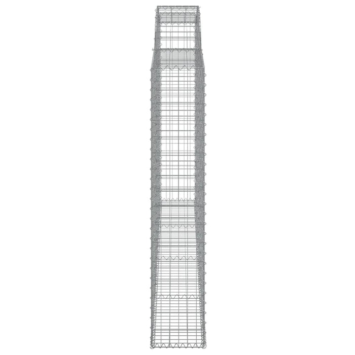 Coșuri gabion arcuite 2 buc. 300x30x160/180 cm fier galvanizat - WALTI WALTI