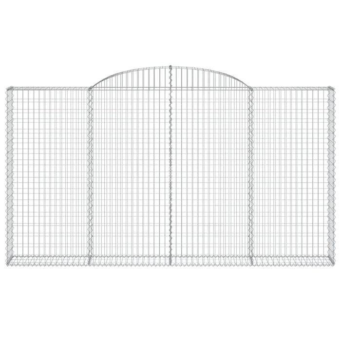 Coșuri gabion arcuite 4 buc. 300x30x160/180 cm, fier galvanizat - WALTI WALTI