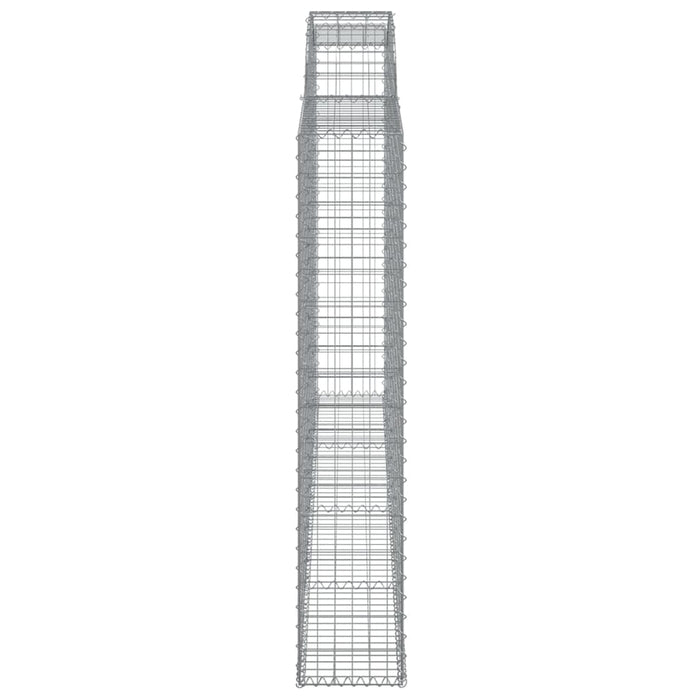 Coșuri gabion arcuite 5 buc. 300x30x160/180 cm fier galvanizat - WALTI WALTI