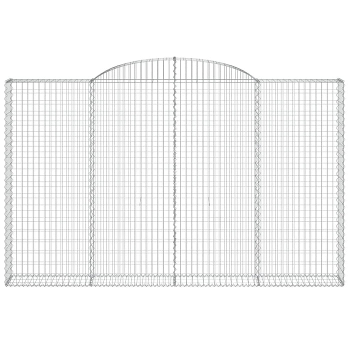 Coșuri gabion arcuite 2 buc, 300x30x180/200 cm, fier galvanizat - WALTI WALTI