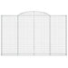 Coșuri gabion arcuite 2 buc, 300x30x180/200 cm, fier galvanizat - WALTI WALTI