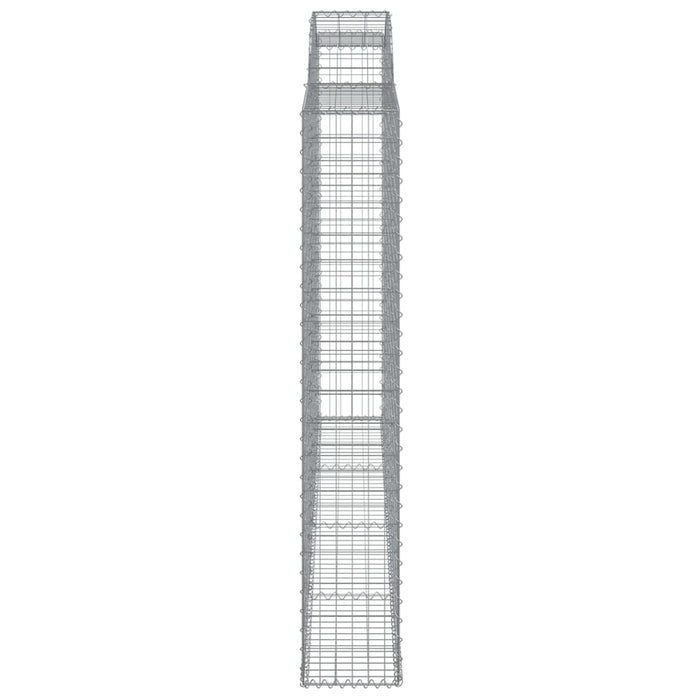 Coșuri gabion arcuite 2 buc, 300x30x180/200 cm, fier galvanizat - WALTI WALTI
